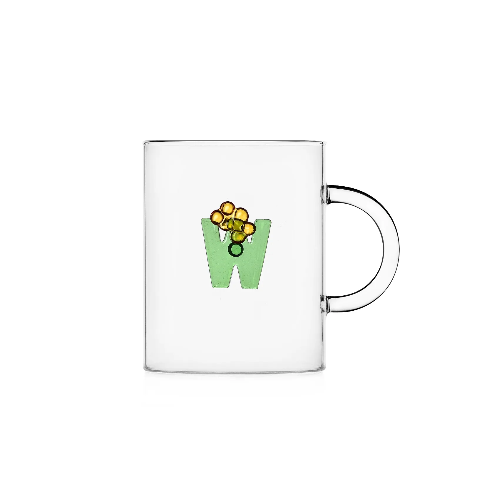 Mug Ichendorf Collezione Greenwood Alfabeto Fiorito Lettera W